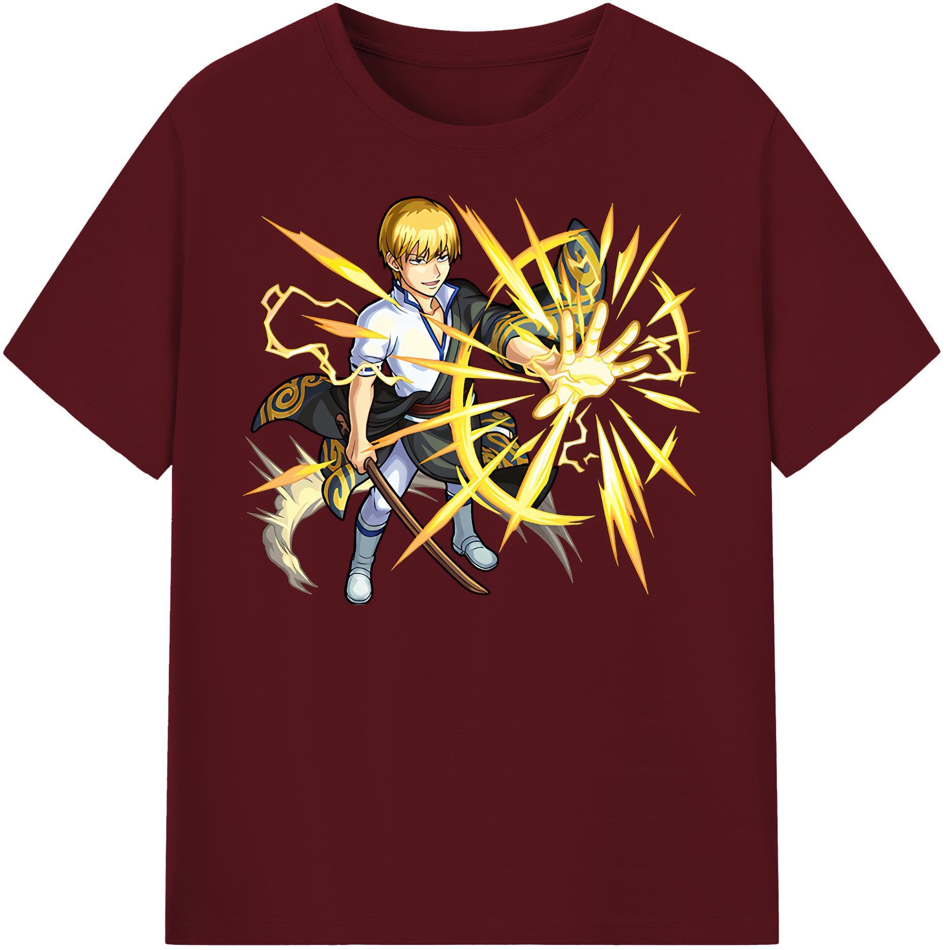 （画像用） ぎんたま 坂田銀時（さかたぎんとき） 神楽 志村新八（しむら しんぱち） GINTAMA Sakata Gintoki Kagura Shimura Shinpachi 綿100％半袖Tシャツ（フロントプリント）